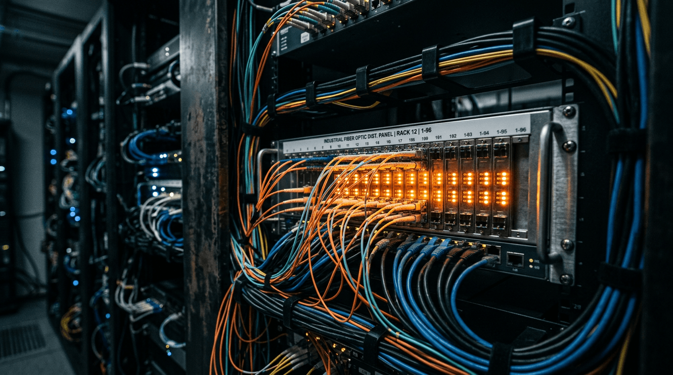Fiber ve endüstriyel omurga — OT ile IT bağlantı katmanı